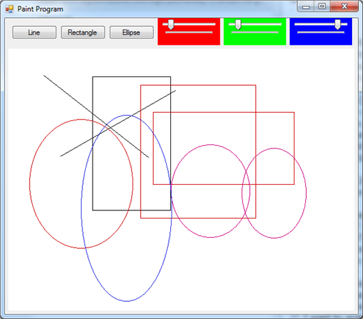Solved 1. ๏ปฟDevelop a C# drawing program as shown in the | Chegg.com