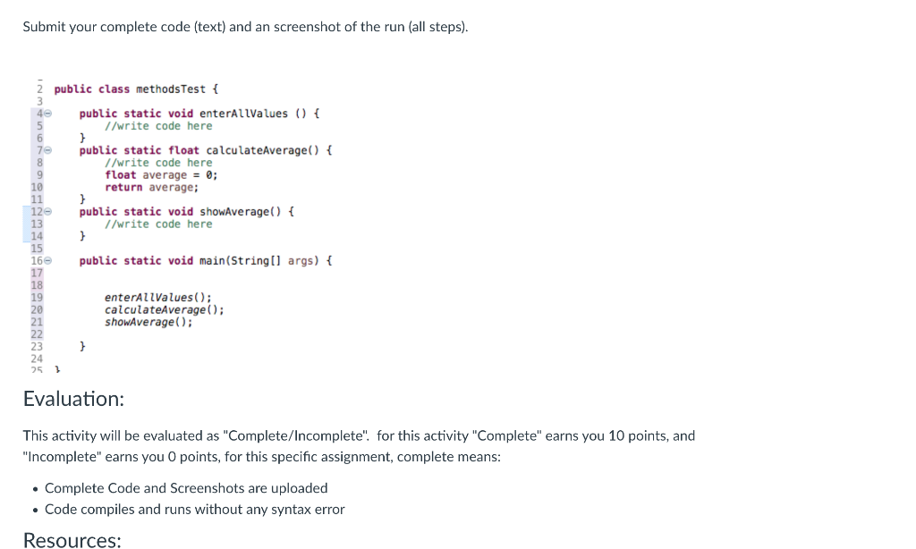 Solved Activity icon.png Complete the following code so that | Chegg.com