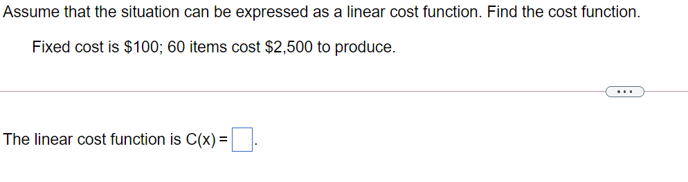 Solved Assume that the situation can be expressed as a | Chegg.com