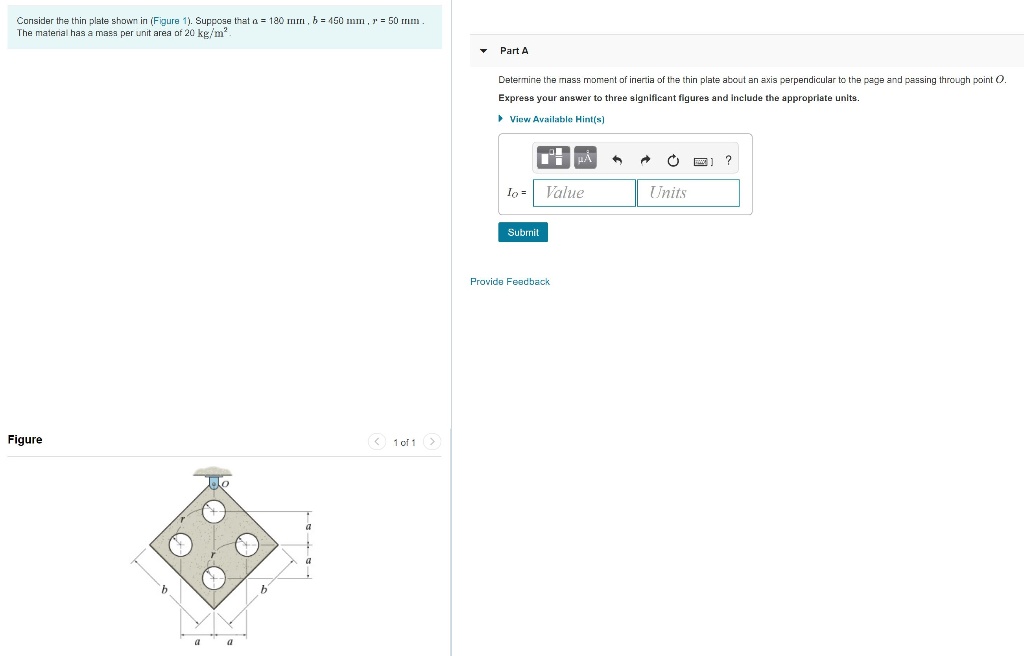 Solved Consider the thin plate shown in Figure 1). Suppose | Chegg.com