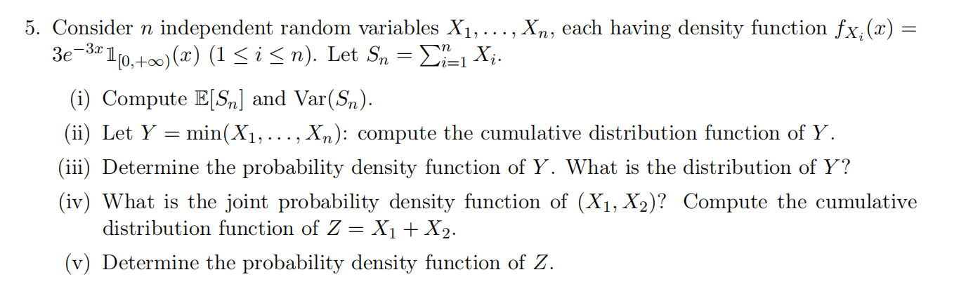 5. Consider n independent random variables X1,…,Xn, | Chegg.com