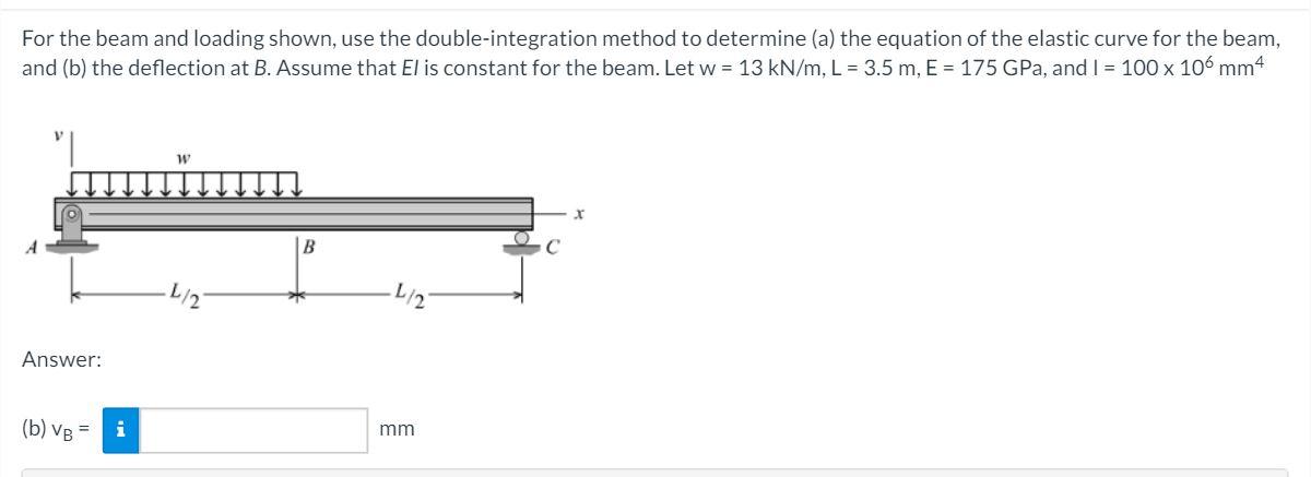 Solved For the beam and loading shown, use the | Chegg.com