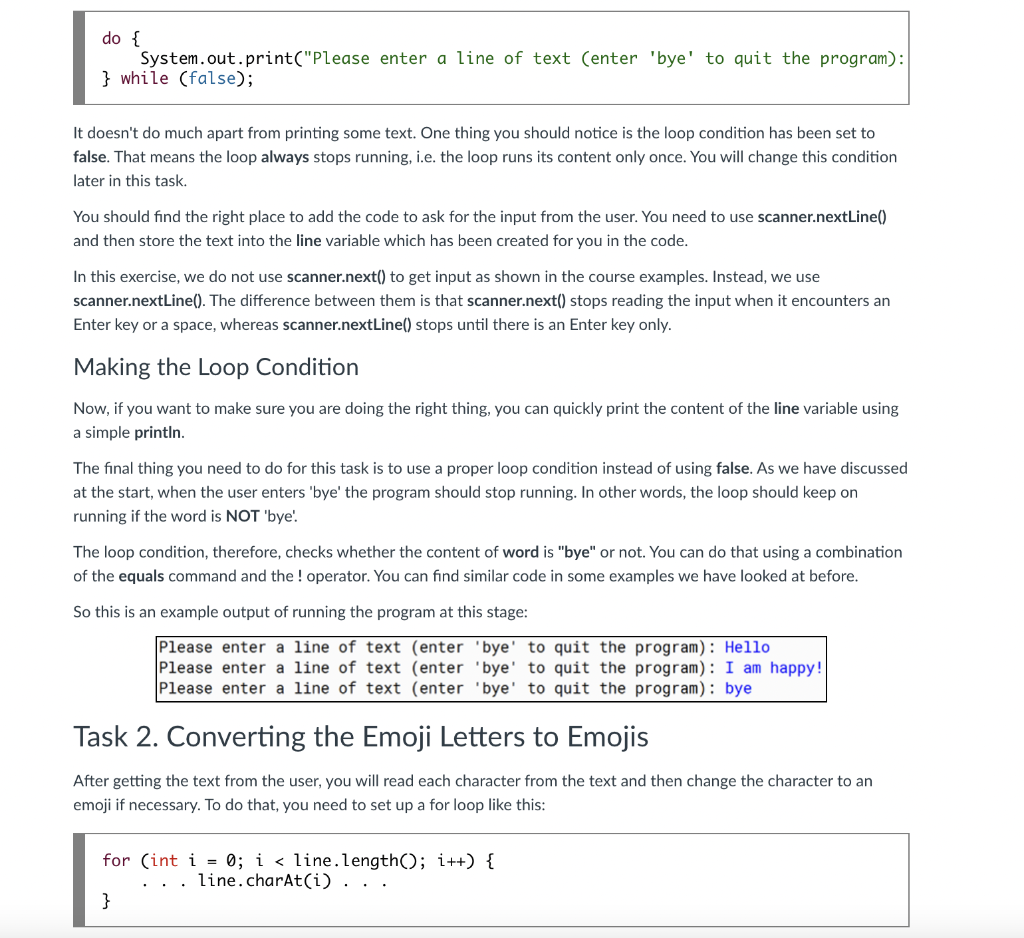 Solved ASCII to Emoji Introduction up (:)) (-D (:(00 XO@ 0:0 | Chegg.com