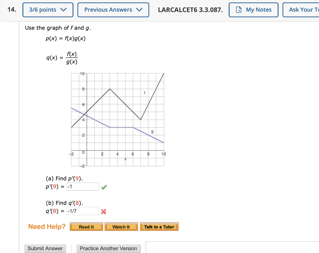 Solved 14 3 6 Points V Previous Answers Larcalcet6 3 3 0 Chegg Com