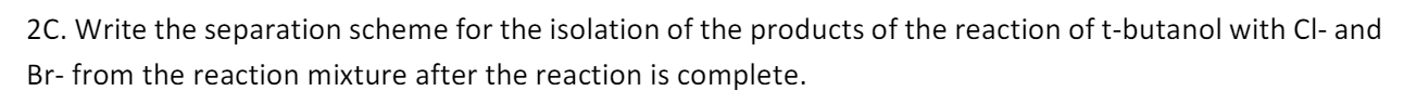 Solved 2C. ﻿Write the separation scheme for the isolation of | Chegg.com