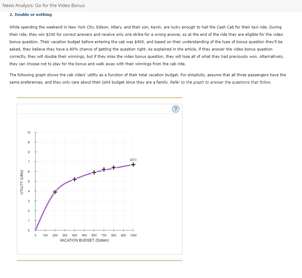 Solved News Analysis: Go for the Video Bonus 2. Double or | Chegg.com