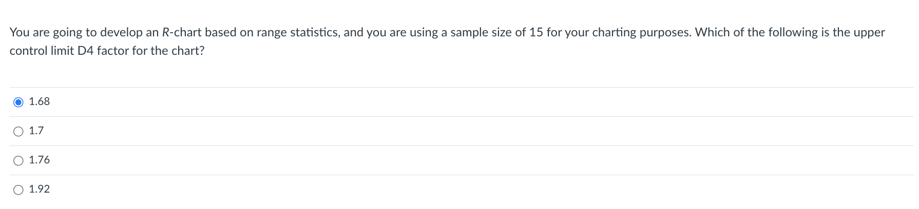 Solved You are going to develop an R-chart based on range | Chegg.com