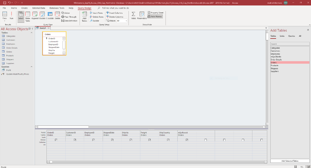 Solved Exp19_Access_Ch06_Capstone - Northwind Traders Sales | Chegg.com
