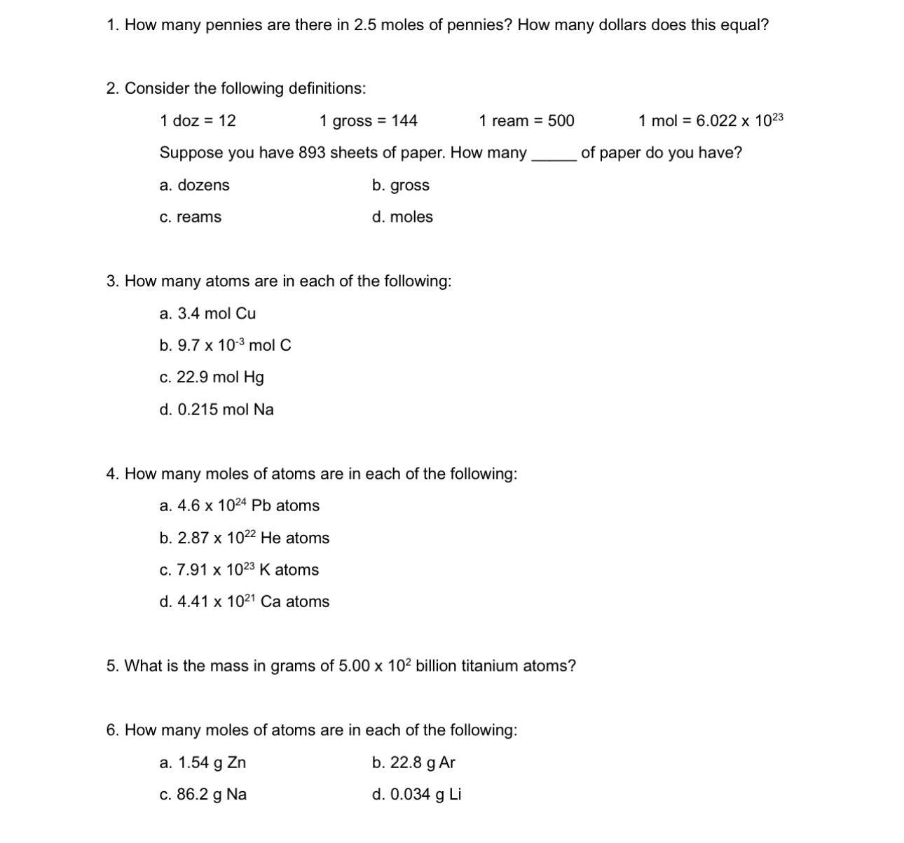 solved-1-how-many-pennies-are-there-in-2-5-moles-of-chegg