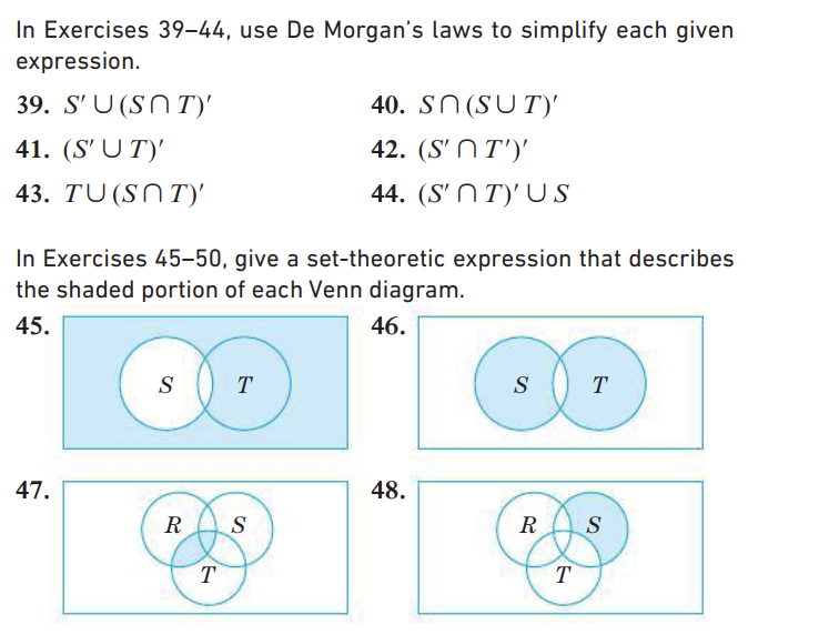 Solved In Exercises 39-44, Use De Morgan's Laws To Simplify | Chegg.com