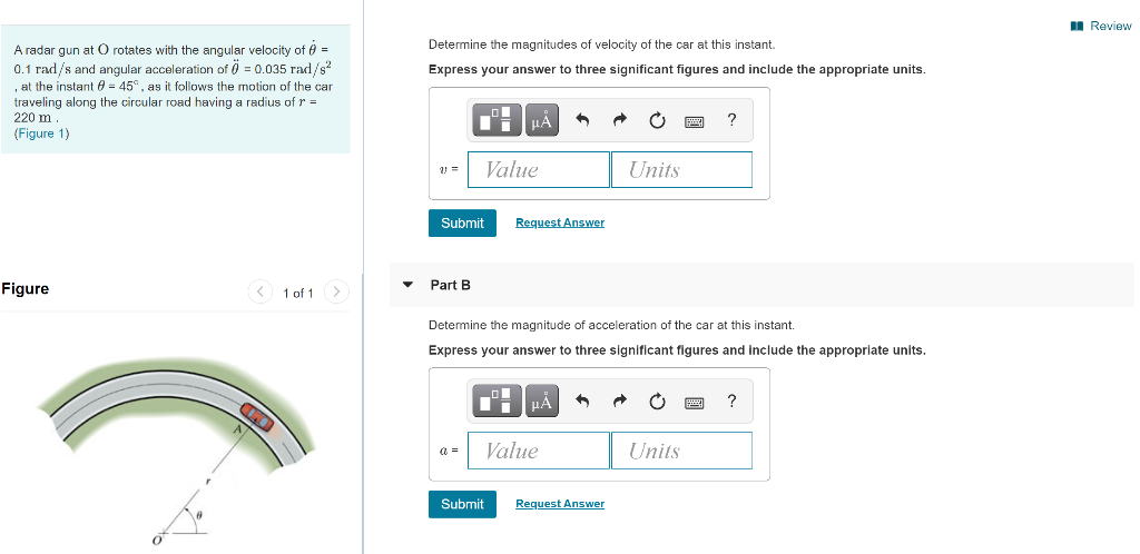 Solved u Review I Review Determine the magnitudes of | Chegg.com