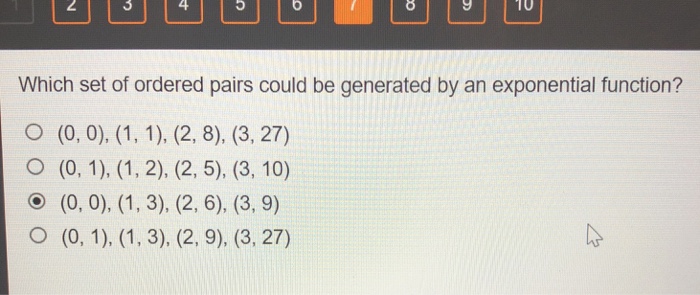 solved-10-which-set-of-ordered-pairs-could-be-generated-by-chegg