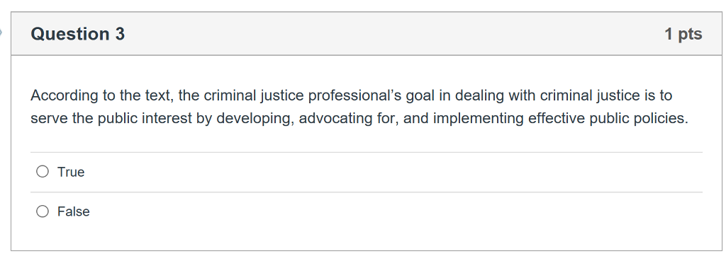 Solved Question 3 1 Pts According To The Text, The Criminal | Chegg.com