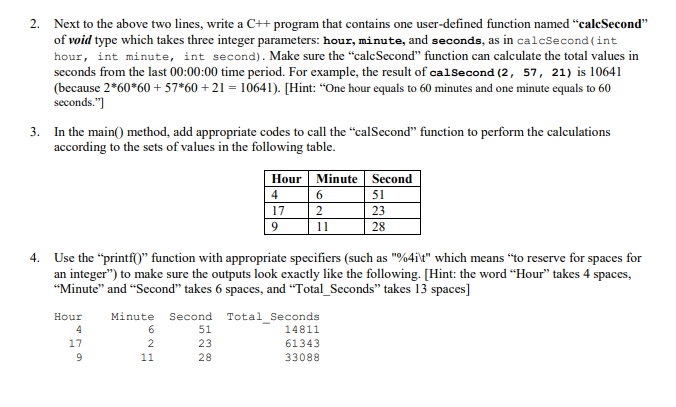 Solved 2. Next to the above two lines, write a C++ program | Chegg.com