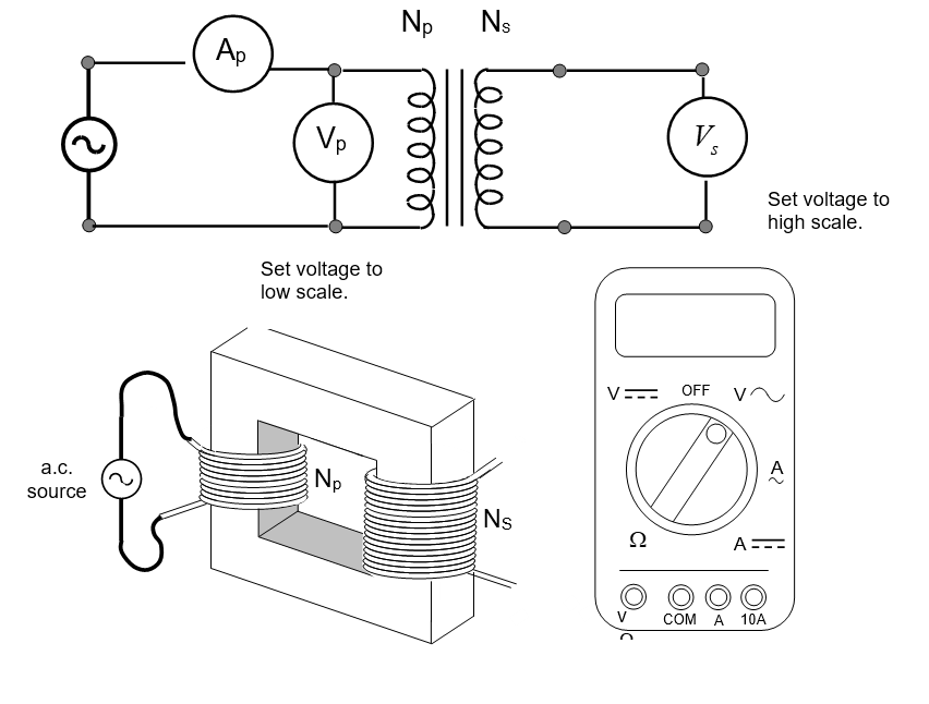 Solved Np Ns Ap ہ Vp Velle Lecce S Set Voltage To High Sc Chegg Com