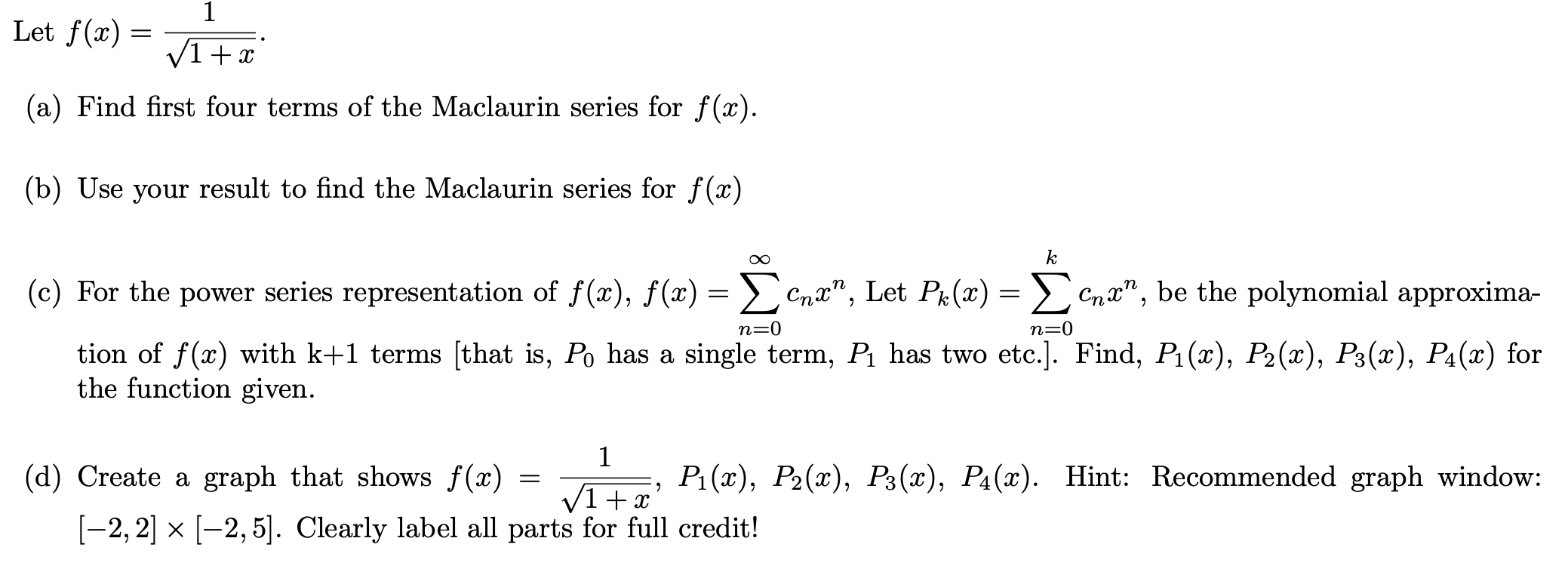 Solved Let F X 1 V1 3 A Find First Four Terms Of The Chegg Com