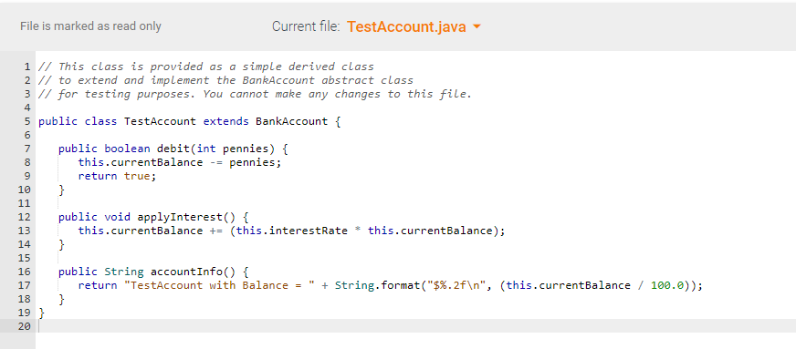 Solved - Write an abstract base class in Java according to | Chegg.com