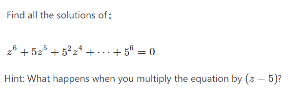 Solved Find all the solutions of: 26 + 525 + 52 24 + ..+56 = | Chegg.com