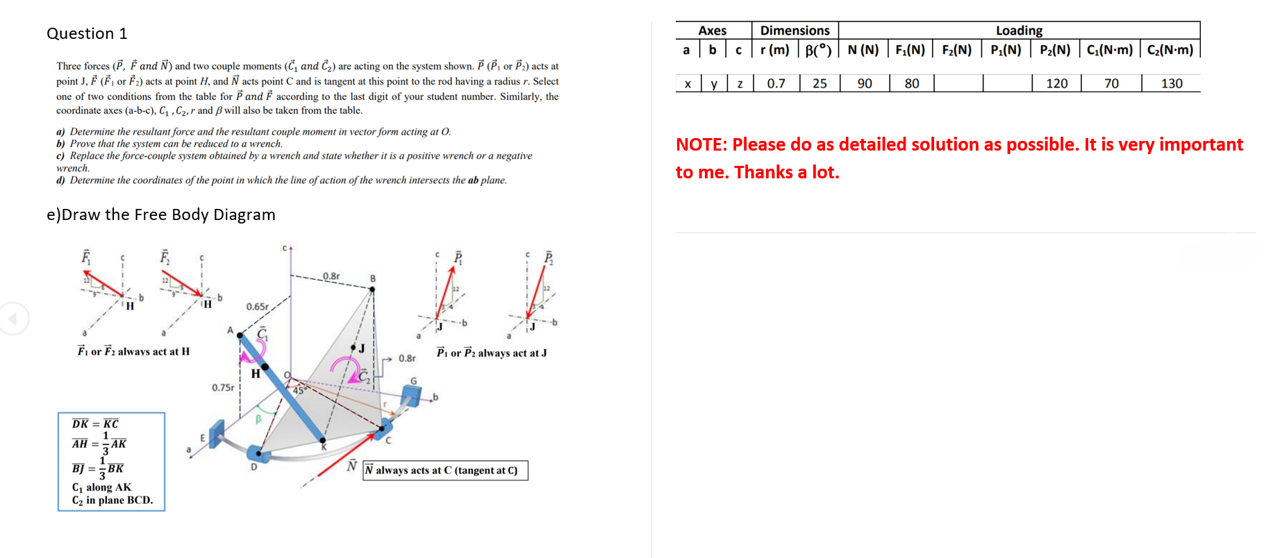 Question 1 Axes Dimensions Loading R M Bon N Fi Chegg Com