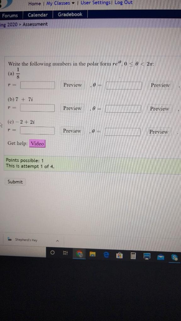 Solved I have no idea how to do this problem. I have watched | Chegg.com