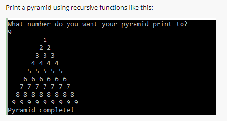 Solved I need a program written in C++ that prints out | Chegg.com