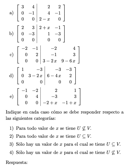 3. En las matrices aumentadas siguientes c es un | Chegg.com