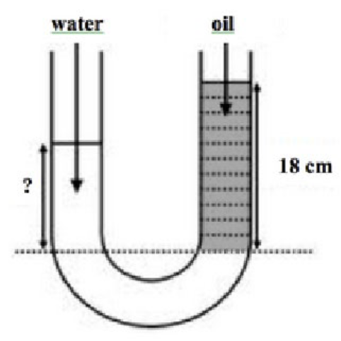 Solved In a U-shaped tube which is open at both ends, one | Chegg.com