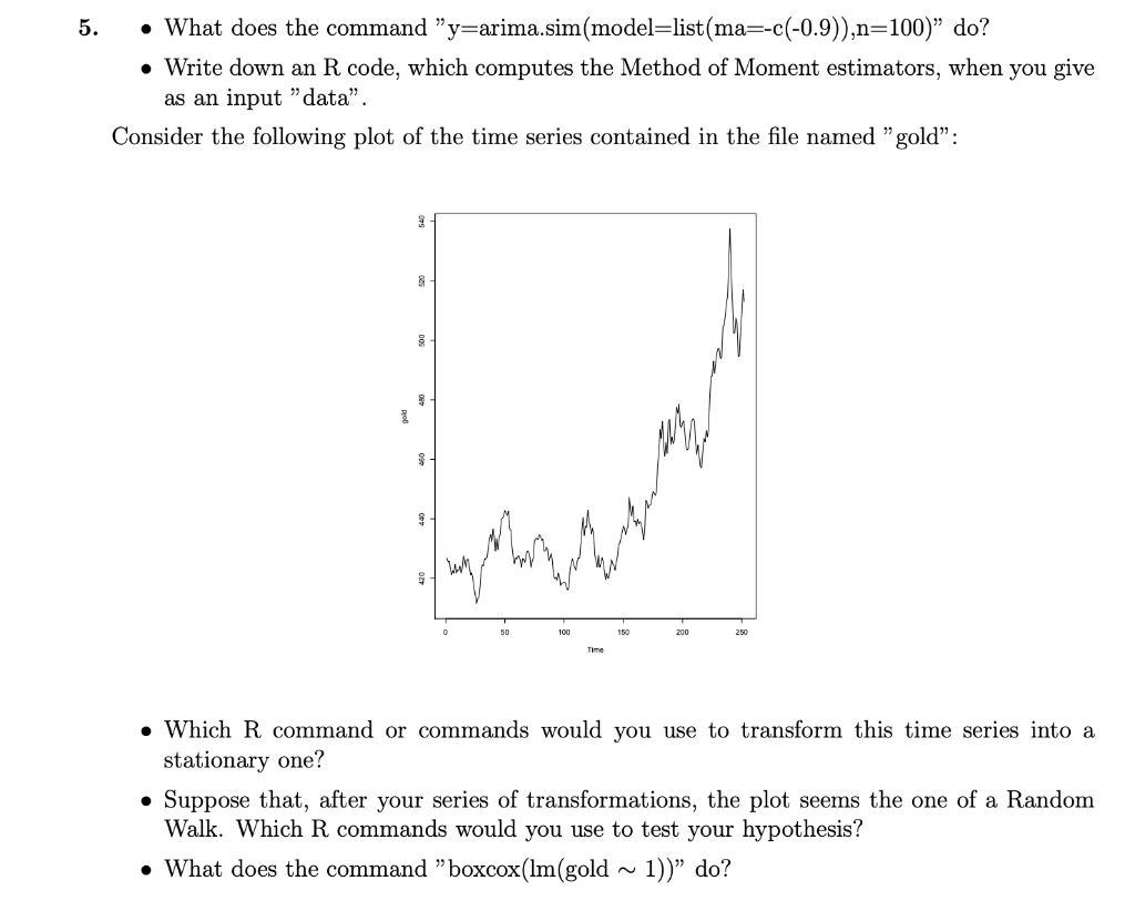 Solved 5. What does the command " | Chegg.com
