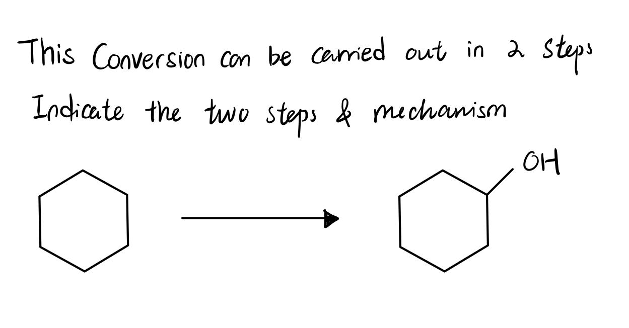 Solved This Conversion can be carried out in a Steps | Chegg.com