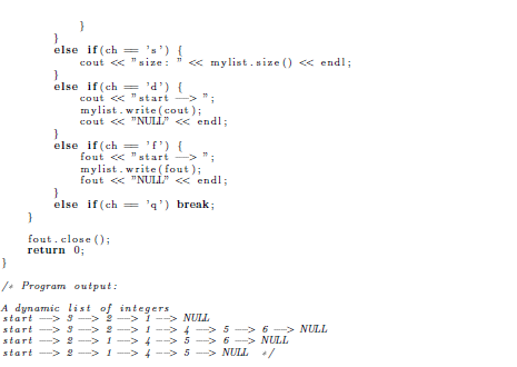 Solved The following program implements the SinglyLinkedList | Chegg.com
