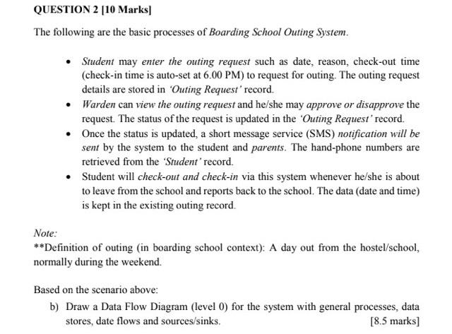 Solved QUESTION 2 [10 Marks The following are the basic | Chegg.com