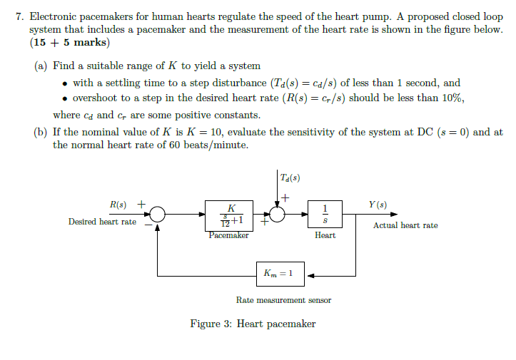 Solved 7. Electronic pacemakers for human hearts regulate | Chegg.com