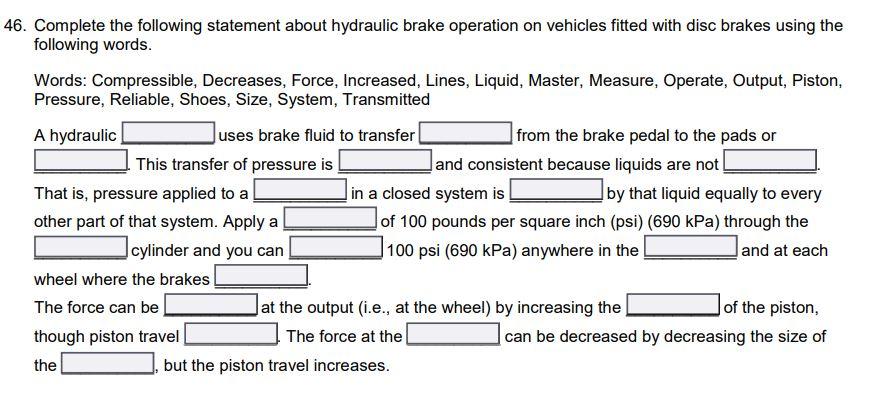 nutt hydraulic brake manual