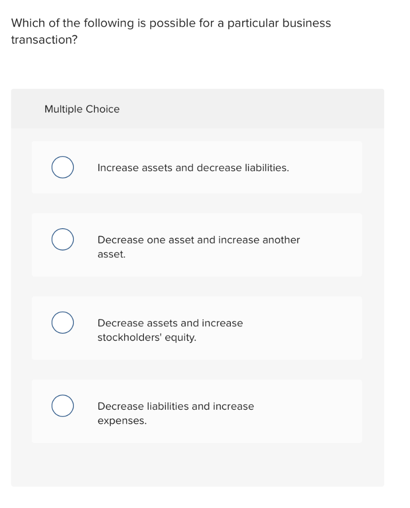 Solved Which of the following is possible for a particular | Chegg.com