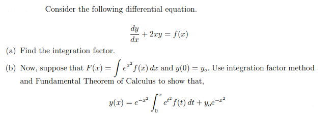 Solved Consider the following differential equation. | Chegg.com