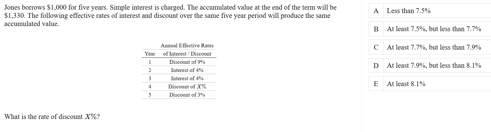 Solved This is all the information I was given for the | Chegg.com