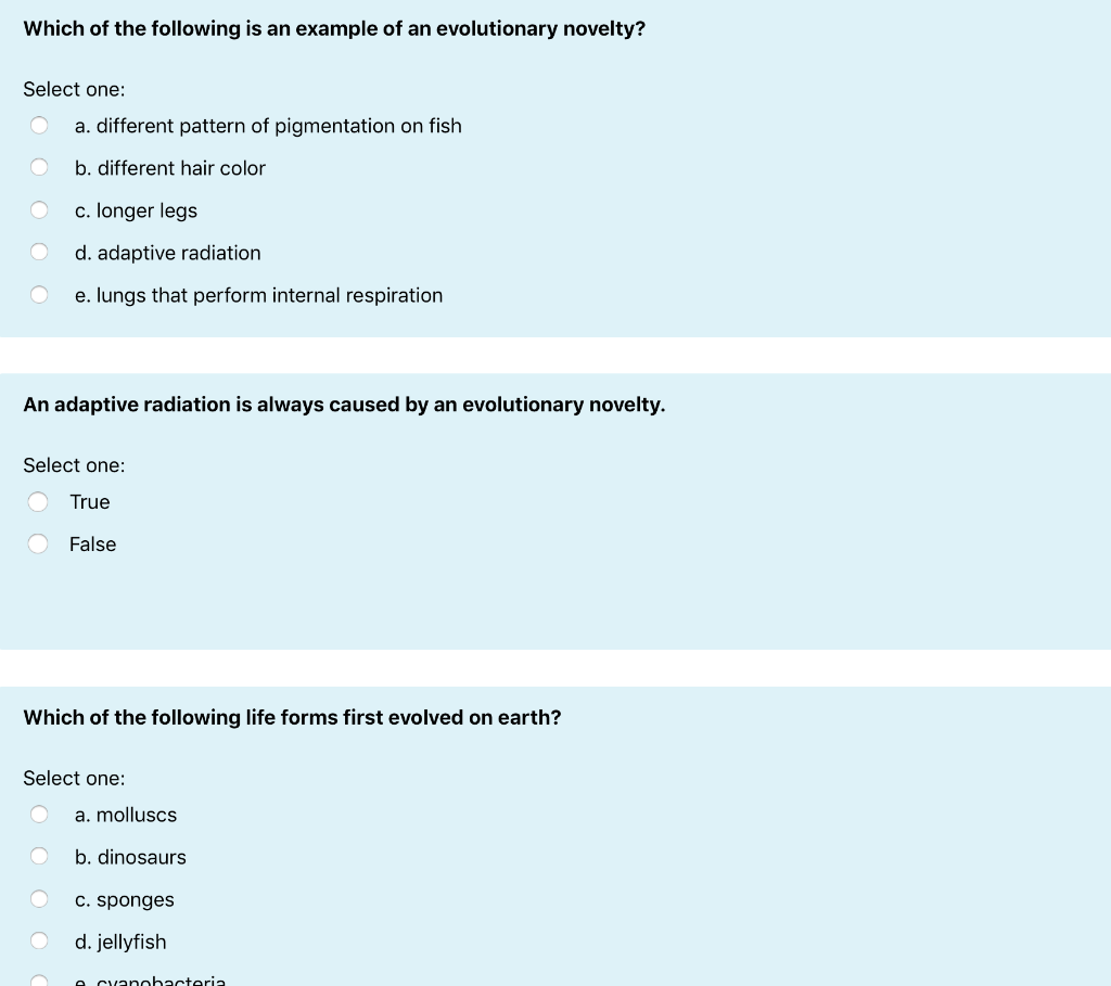 Solved which of the following is an example of an