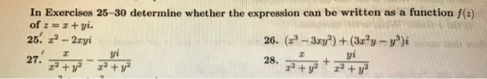 Solved function f(2) In Exercises 25-30 determine whether | Chegg.com