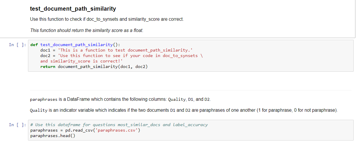 ## Part 1 - Document Similarity For the first part | Chegg.com