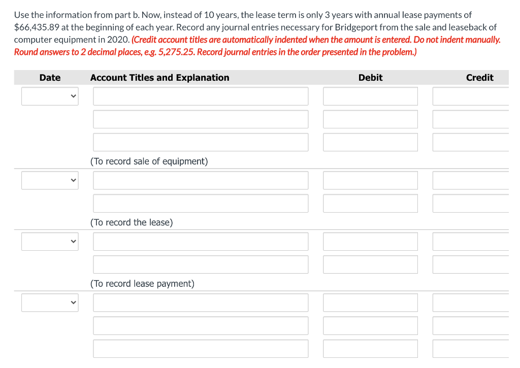 Respond To The Requirements In Each Situation. Cli... | Chegg.com