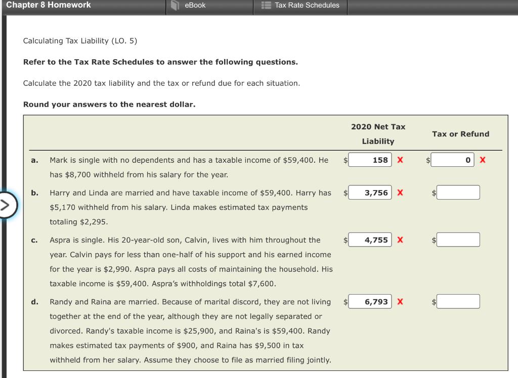 tax calculator homework