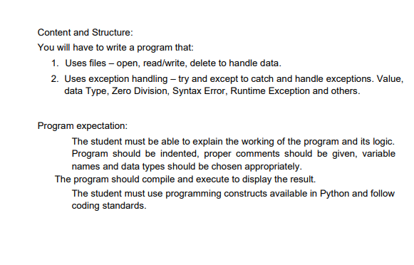 Solved Content and Structure: You will have to write a | Chegg.com
