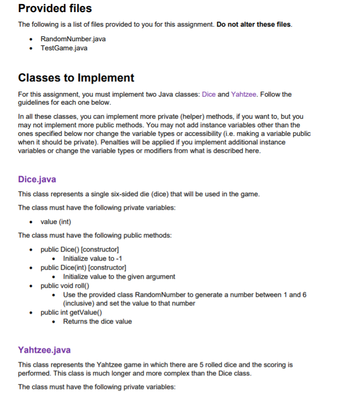 Solved (JAVA problem) Please READ the instructions CAREFULLY | Chegg.com