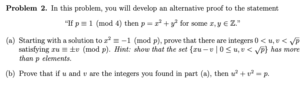 Solved Problem 2. In this problem, you will develop an | Chegg.com