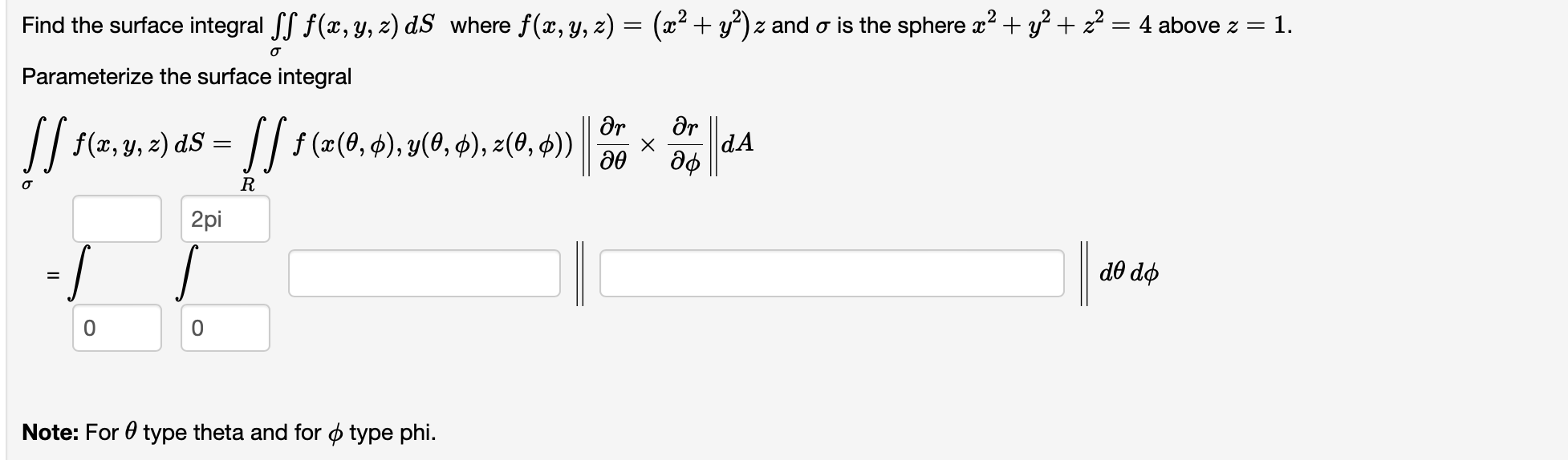 Solved Find the surface integral ∬σf(x,y,z)dS where | Chegg.com
