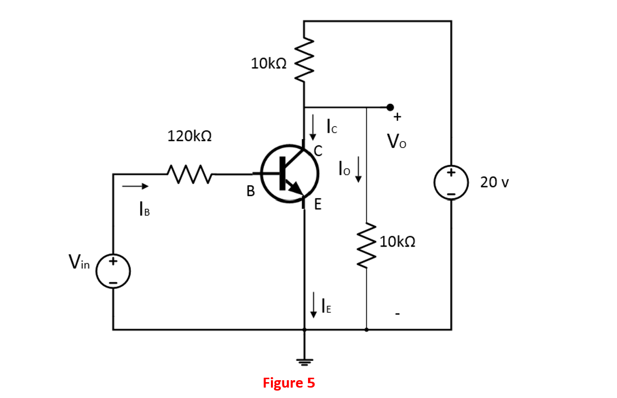 Solved B5. The BJT Transistor circuit shown in Figure 5 is | Chegg.com