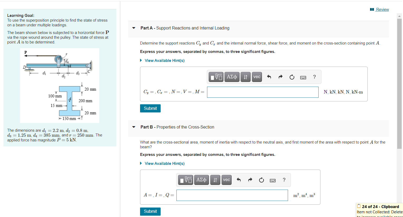 Solved Review Learning Goal: To Use The Superposition 