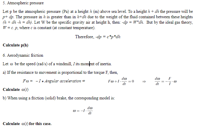 Solved 5. Atmospheric pressure Let p be the atmospheric | Chegg.com