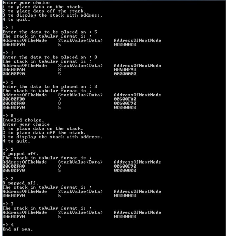 Solved C PROGRAM USING "STACK" INCLUDİNG A MENU CHOICE 1: | Chegg.com