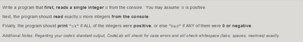 Solved Write a program that first, reads a single integer n | Chegg.com
